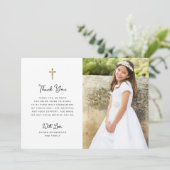 Süßes und Einfaches | Foto Erste Heilige Kommune Dankeskarte (Stehend Vorderseite)