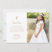 Süßes und Einfaches | Foto Erste Heilige Kommune Dankeskarte (Vorderseite)