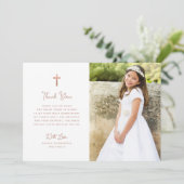 Süßes und Einfaches | Foto Erste Heilige Kommune Dankeskarte (Stehend Vorderseite)