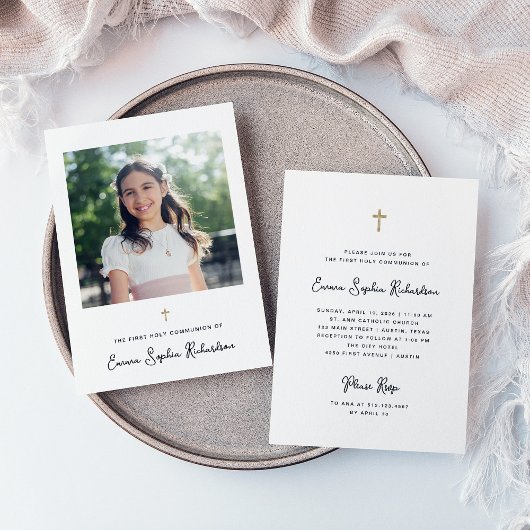 Süßes und Einfaches | Foto Erste Heilige Kommune Einladung