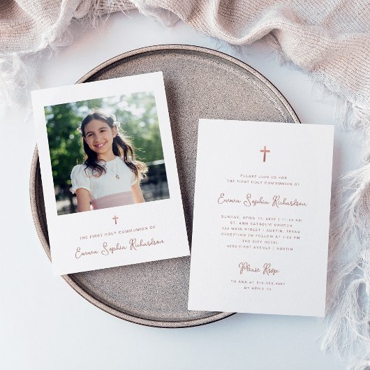 Süßes und Einfaches | Foto Erste Heilige Kommune Einladung