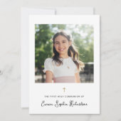 Süßes und Einfaches | Foto Erste Heilige Kommune Einladung (Vorderseite)