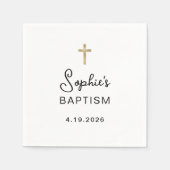 Süßes und Einfaches | Goldkreuz Serviette (Vorderseite)