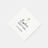 Süßes und Einfaches | Goldkreuz Serviette (Ecke)