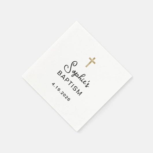 Süßes und Einfaches | Goldkreuz Serviette (Ecke)