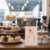 Süßes und elegantes Dessertmenü Flyer