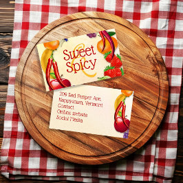 Süßes und Gewürzmittel Visitenkarte