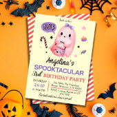 Süßes und leckeres Gespenst Süßigkeiten 3. Geburts Einladung