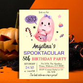 Süßes und leckeres Gespenst Süßigkeiten 8. Geburts Einladung