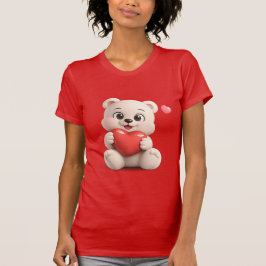 Süßes und niedliches Teddybär-Design T-Shirt