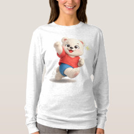 Süßes und niedliches Teddybär-Design T-Shirt
