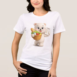 Süßes und niedliches Teddybär-Design Tri-Blend Shirt