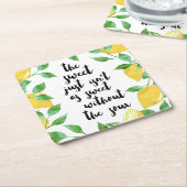 Süßes und Saures Zitat Rechteckiger Pappuntersetzer (angewinkelt)