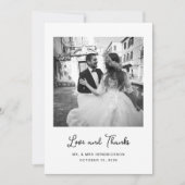 Süßes und Whimsisches | Einfache Hochzeit mit zwei Dankeskarte (Vorderseite)