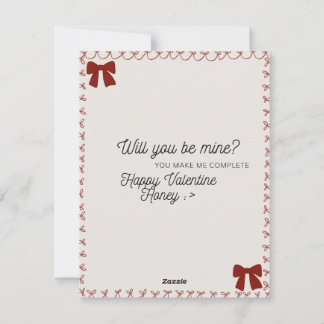 Süßes Valentins- Feiertagskarte