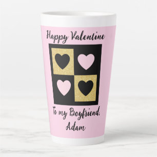 süßes valentins-paar personalisiert anpassen milchtasse
