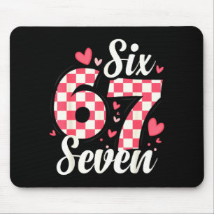 Süßes Valentins Six Seven Schachbrett Liebe Nk Her Mousepad