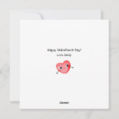 Süßes Valentinsherz Feiertagskarte (Rückseite)