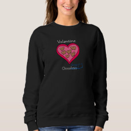 Süßes Valentinstag-Choco-Fröschchen-Shirt Sweatshirt
