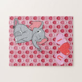 süßes Valentinstag-Ich-liebe-dich-Herz Puzzle (Horizontal)
