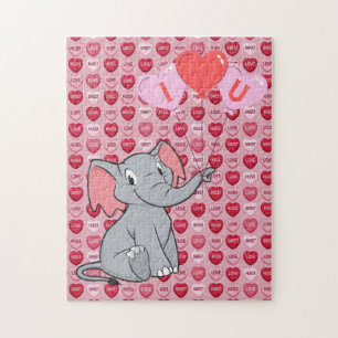 süßes Valentinstag-Ich-liebe-dich-Herz Puzzle