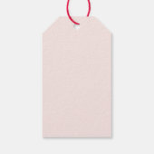Süßes Valentinstag-Muster Rosa Herzen & Geschenke Geschenkanhänger (Rückseite)