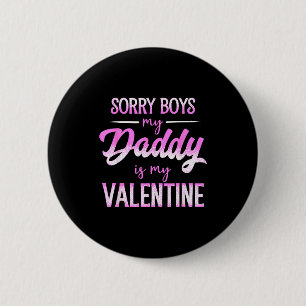 Süßes Valentinstag-Shirt für Mädchen Valentinstag Button
