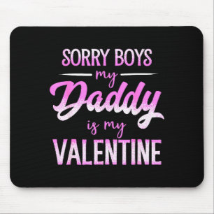 Süßes Valentinstag-Shirt für Mädchen Valentinstag Mousepad