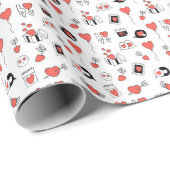 Süßes Valentinstag-Verpackungspapier – Geschenk mi Geschenkpapier (Rolleneckpunkt)