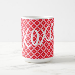 Süßes Valentinstag XOXO Kaffeetasse