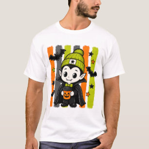Süßes Vampir-Kürbis-Getränk Halloween T-Shirt