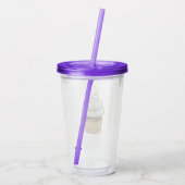 Süßes Verlobung Cupcake Acryltrinkbecher (Rückseite)