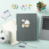 Süßes Verlobung Cupcake Aufkleber (iPad Hülle)
