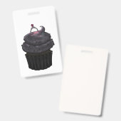 Süßes Verlobung Cupcake Ausweis (Vorder- & Rückseite)