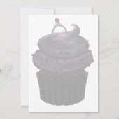 Süßes Verlobung Cupcake Einladung (Rückseite)
