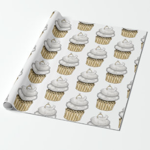 Süßes Verlobung Cupcake Geschenkpapier