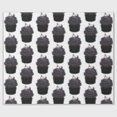 Süßes Verlobung Cupcake Geschenkpapier (Flach)