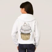 Süßes Verlobung Cupcake Hoodie (Schwarz voll)