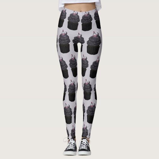 Süßes Verlobung Cupcake Leggings (Vorderseite)