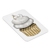 Süßes Verlobung Cupcake Magnet (Rechte Seite)