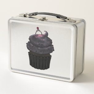 Süßes Verlobung Cupcake Metall Brotdose
