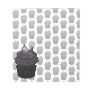 Süßes Verlobung Cupcake Notizblock