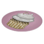 Süßes Verlobung Cupcake Schneidebrett (Ecke)