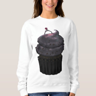 Süßes Verlobung Cupcake Sweatshirt