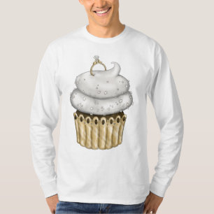 Süßes Verlobung Cupcake T-Shirt