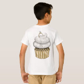 Süßes Verlobung Cupcake T-Shirt (Schwarz voll)