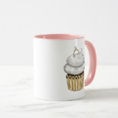 Süßes Verlobung Cupcake Tasse (VorderseiteRechts)