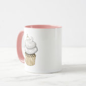 Süßes Verlobung Cupcake Tasse (Vorderseite Links)