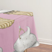 Süßes Verlobung Cupcake Tischdecke (Beispiel)