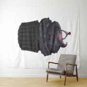 Süßes Verlobung Cupcake Wandteppich (Beispiel (Horizontal))